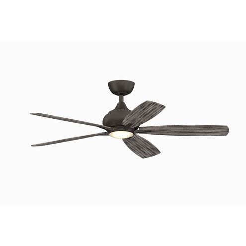 Doren 52 inch Matte Greige with Weathered Wood Blades Fan-Uni