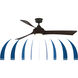 Wrap Custom Dark Walnut 29.99 inch Each Fan Blades