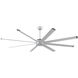 Stellar Custom Silver with Black Tip 39.18 inch each Fan Blades in Silver with Black Accents