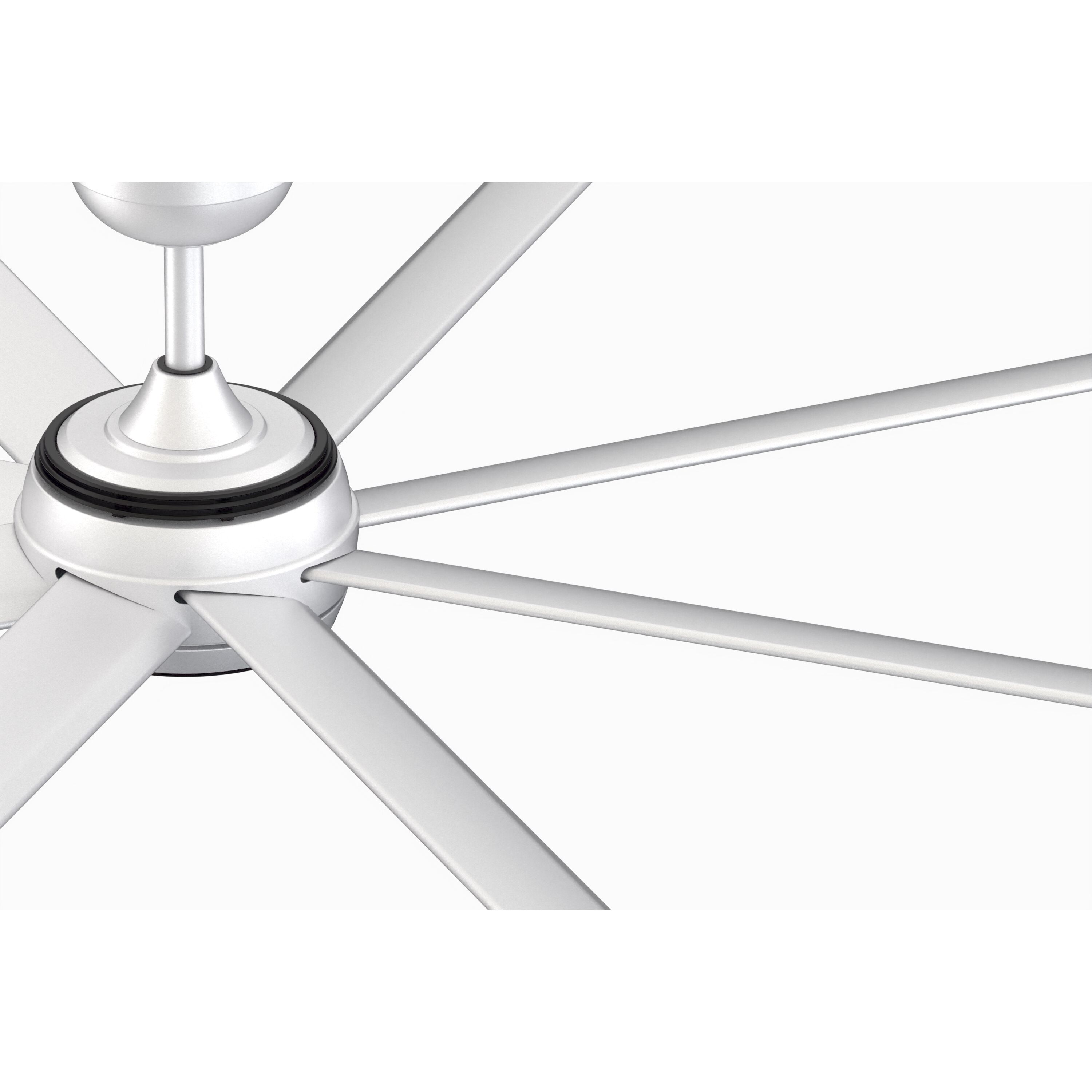 Stellar Custom 9.21 inch Silver Fan Motor Only, Blades Sold Separately