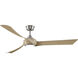 Wrap Custom 1 Light Brushed Nickel Fan Light Kit