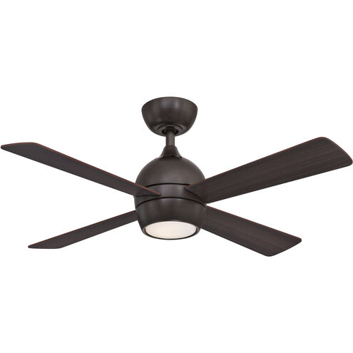 Kwad 44 44 inch Dark Bronze with Cherry/Dark Walnut Blades Indoor Ceiling Fan