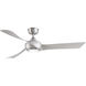 Wrap Custom 1 Light Brushed Nickel Fan Light