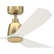 Kute Brushed Satin Brass Unipack in Matte White