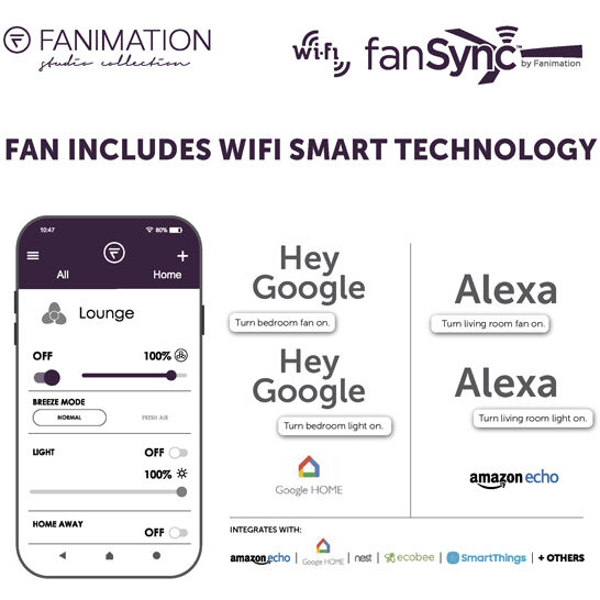 Pendry 56 inch Black Fan-Uni