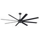 Stellar Custom Black with Silver Tip 39.18 inch each Fan Blades in Black with Silver Accents