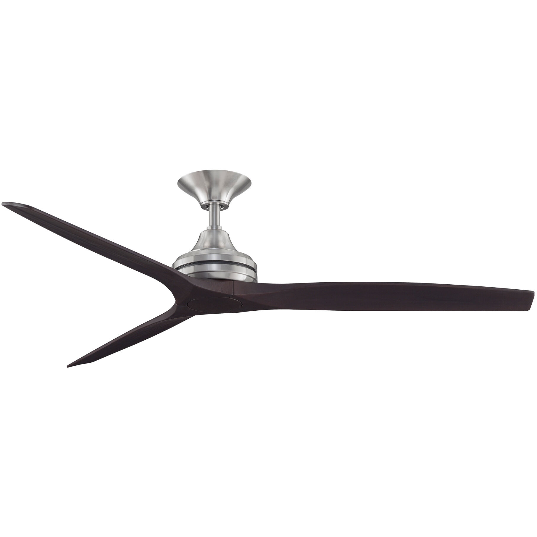 Spitfire Brushed Nickel Fan Motor Only, (Motor Only - Blades sold separately)