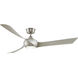 Wrap Custom 1 Light Brushed Nickel Fan Light