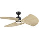 TriAire Custom LED Black Fan Light