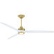Spitfire LED Brushed Satin Brass Fan Light