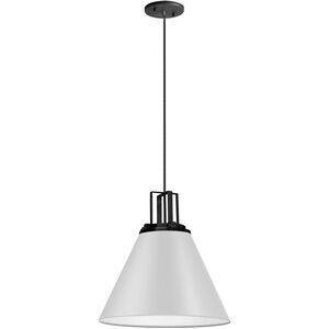 Sonus 1 Light 14 inch Matte White with Matte Black Pendant Ceiling Light in Matte White/Matte Black