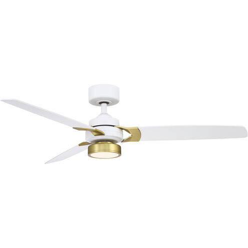 Amped 52 inch Matte White Fan-Uni