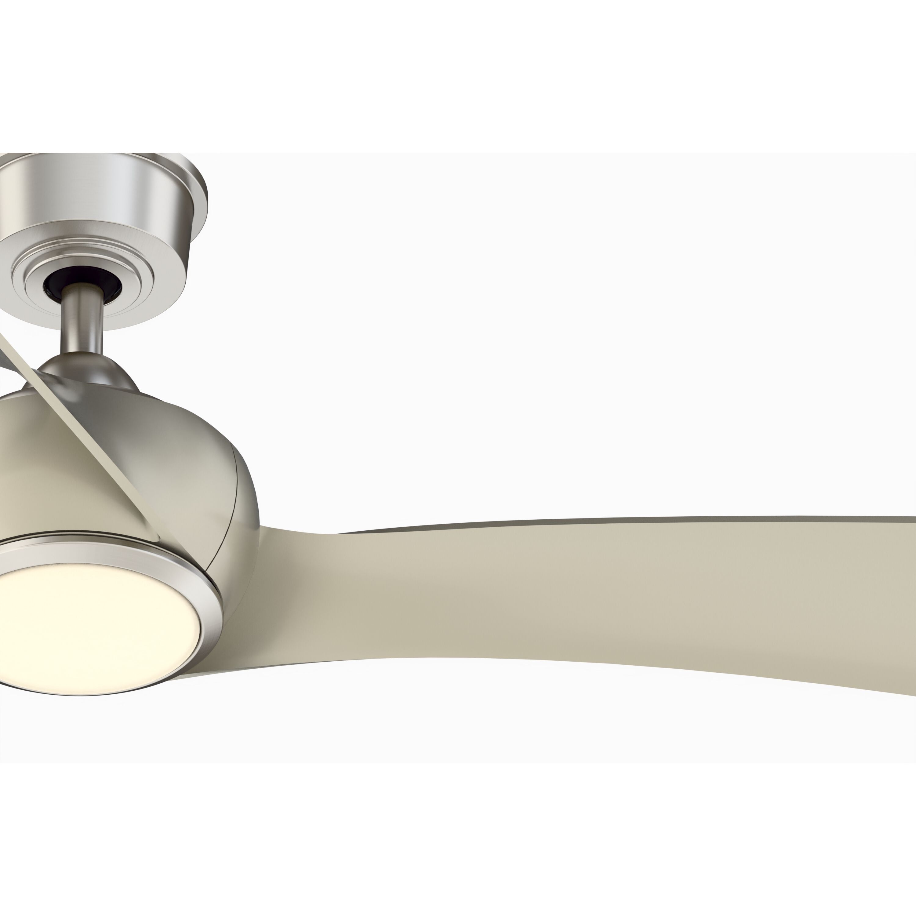 Wrap Custom 8.88 inch Brushed Nickel Fan Motor Only