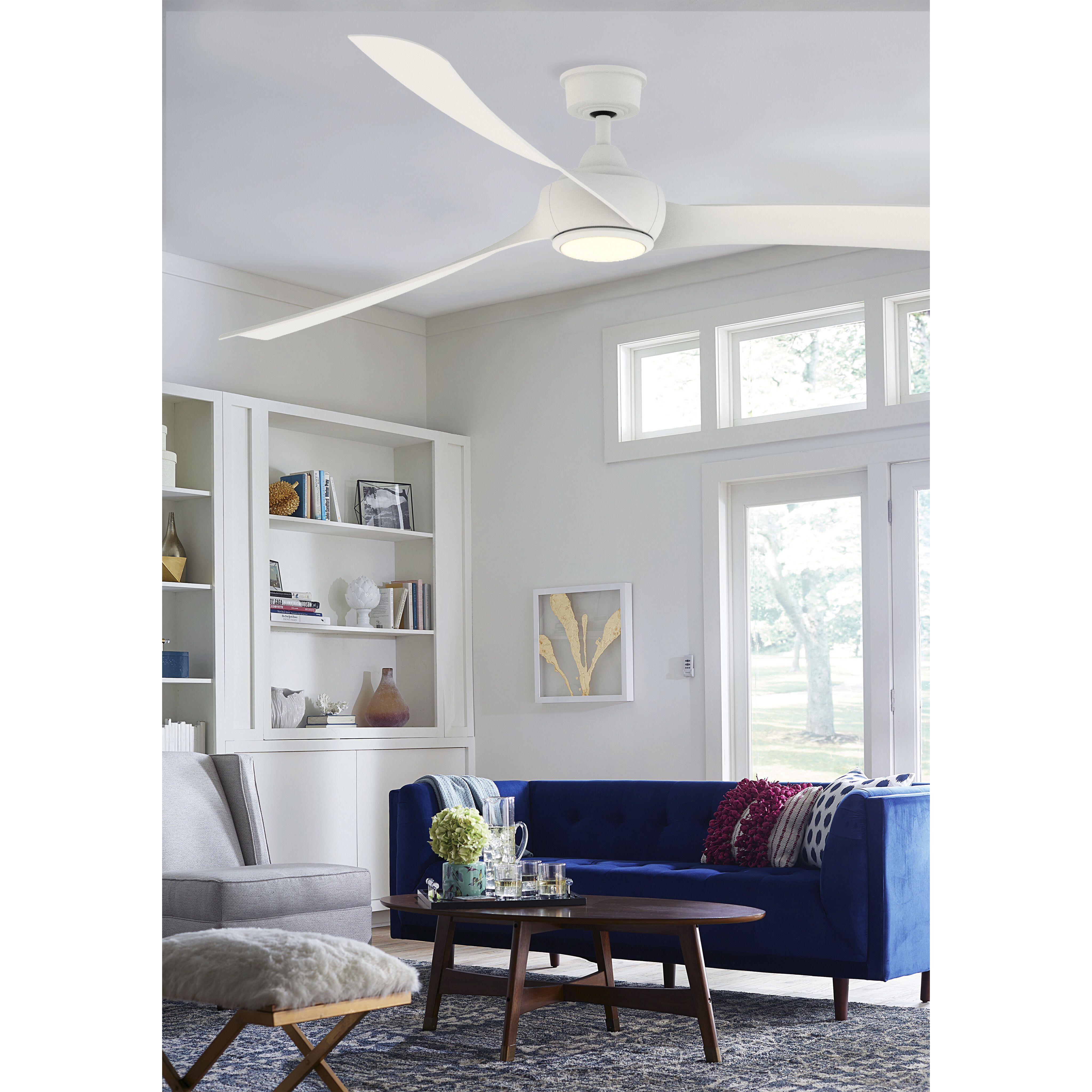 Wrap Custom 8.88 inch Matte White Fan Motor Only