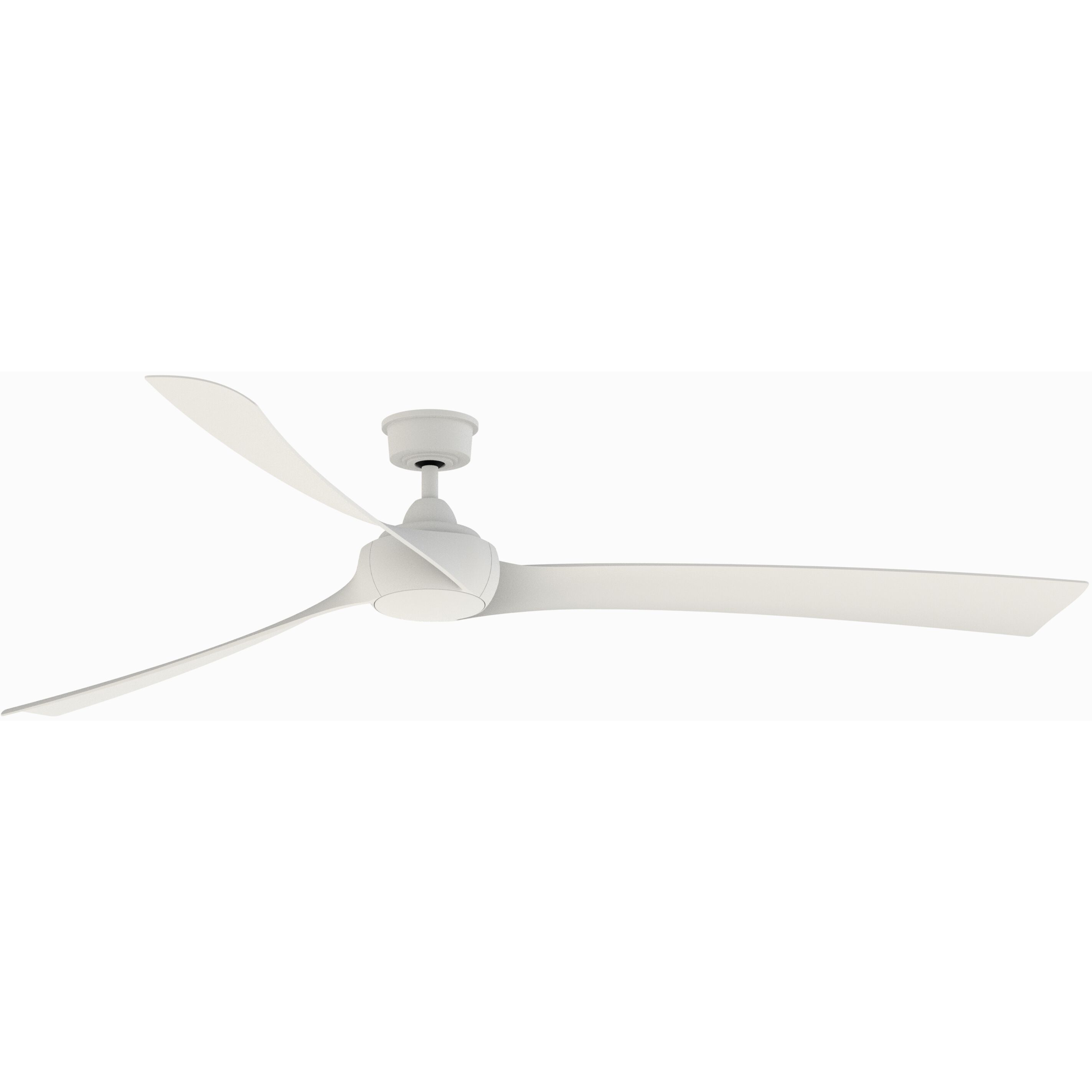 Wrap Custom 8.88 inch Matte White Fan Motor Only