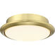 Wrap Custom LED Brushed Satin Brass Fan Light Kit
