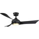 Wrap Custom LED Brushed Satin Brass Fan Light Kit