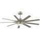 Odyn Custom 8.27 inch Brushed Nickel Fan-Multi, Blades Sold Separately