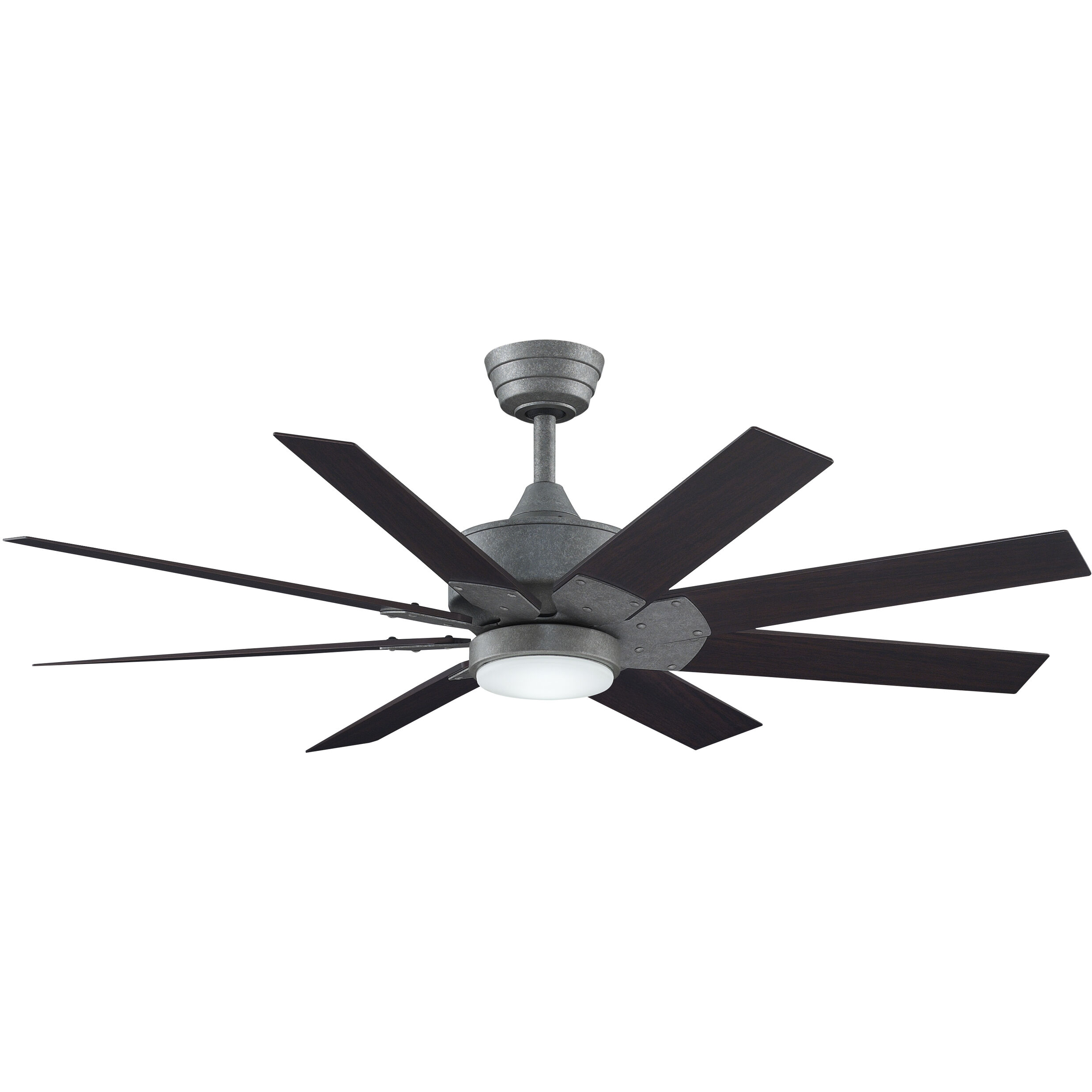 Levon Custom 1 Light Galvanized Fan Light Kit