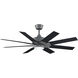 Levon Custom Black 21.87 inch Each Fan Blades, for 52 inch blade sweep