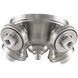 Samuel 4 Light Incandescent Brushed Nickel Bowl Fitter