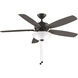 Aire Deluxe 52 inch Matte Greige with Weathered Wood Blades Fan-Uni