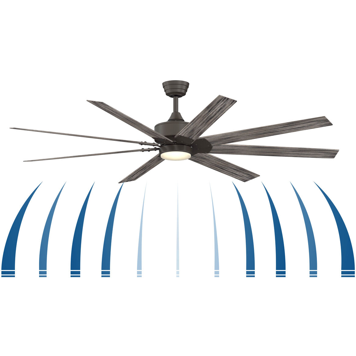 Levon Custom Matte Greige Fan Motor Only