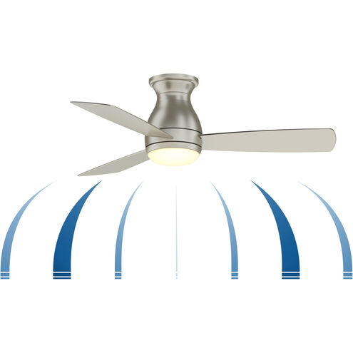 Hugh 44 44 inch Brushed Nickel Indoor/Outdoor Ceiling Fan