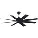 Levon Custom Black 21.87 inch Each Fan Blades, for 52 inch blade sweep