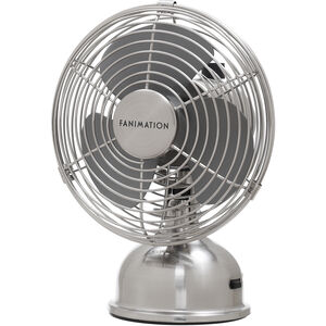 Junior Breeze Brushed Nickel 7 inch Desk Fan