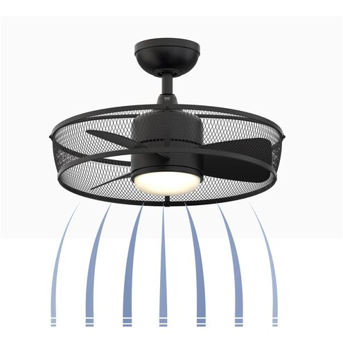 Henry 20 inch Black Indoor/Outdoor Ceiling Fan