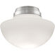 myFanimation 1 Light Fluorescent Brushed Nickel Fan Light