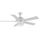 myFanimation 1 Light Fluorescent Matte White Fan Light