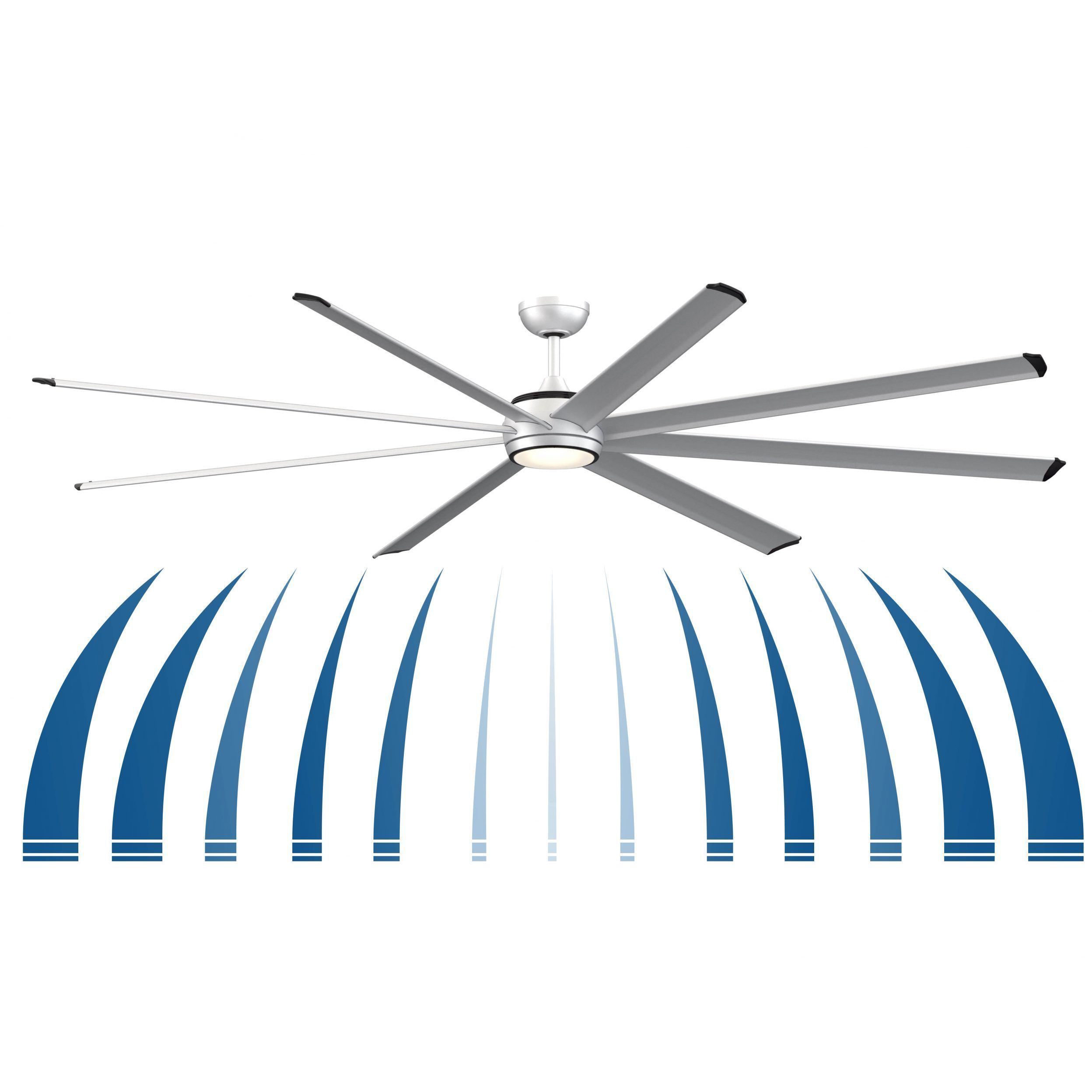 Stellar 96 Black Fan Motor Only, Blades Sold Separately