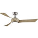Wrap Custom 1 Light Brushed Nickel Fan Light