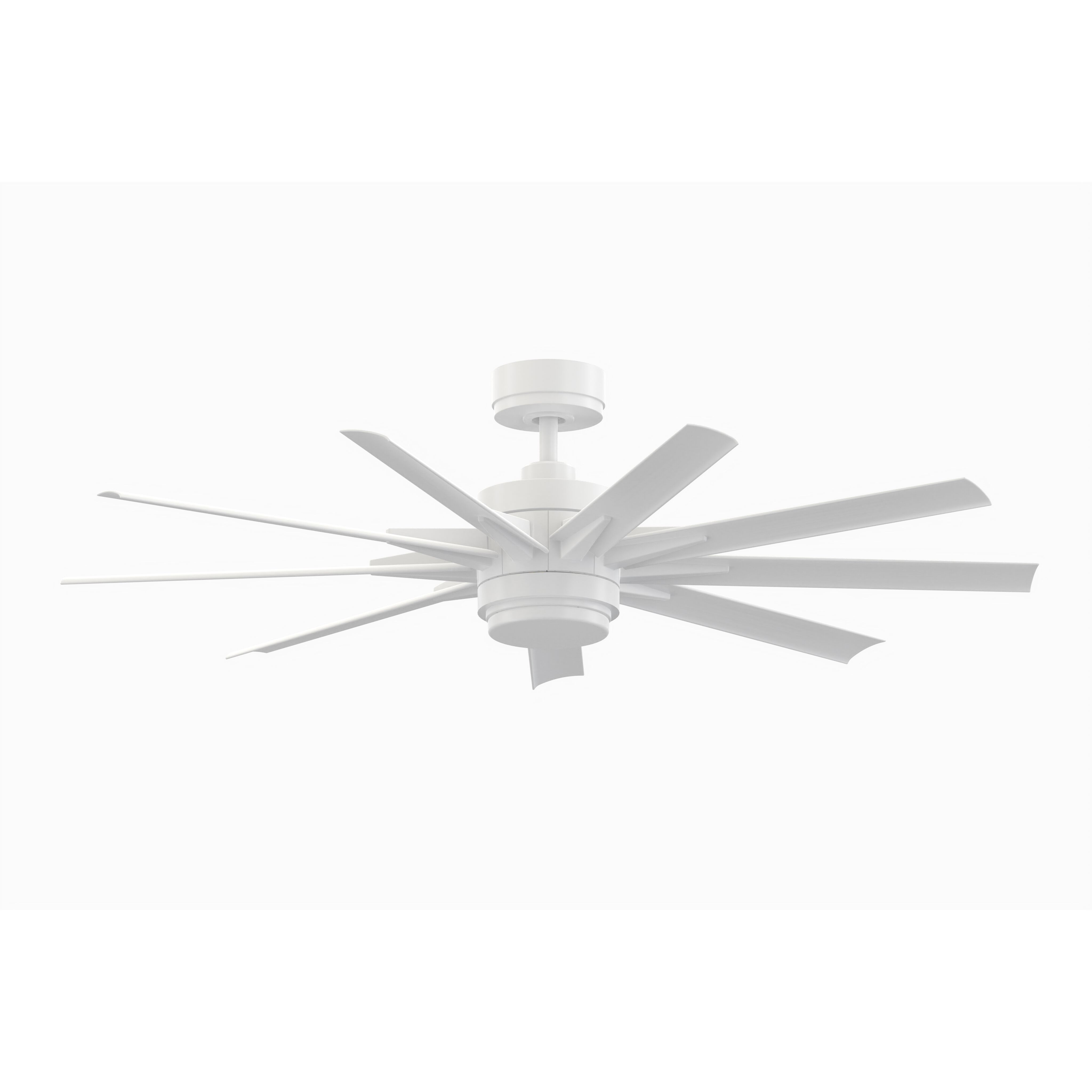 Odyn Custom 8.27 inch Matte White Fan Motor Only, Blades Sold Separately