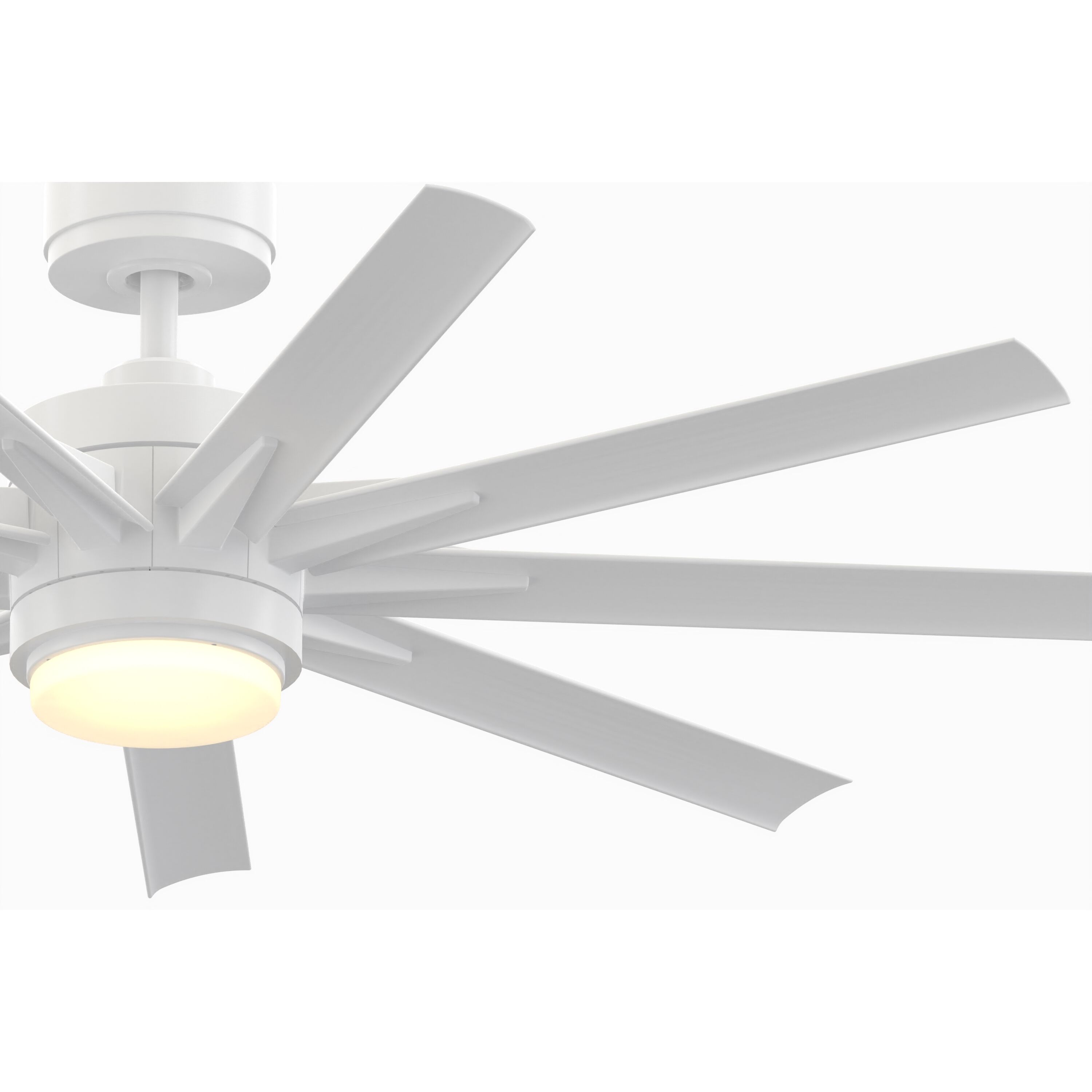Odyn Custom 8.27 inch Matte White Fan Motor Only, Blades Sold Separately