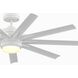 Odyn Custom 8.27 inch Matte White Fan Motor Only, Blades Sold Separately