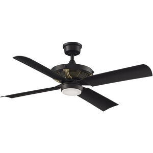 Pickett 52 inch Black Indoor/Outdoor Ceiling Fan