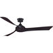 Wrap Custom Dark Walnut 29.99 inch Each Fan Blades