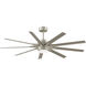 Odyn Custom 8.27 inch Brushed Nickel Fan-Multi, Blades Sold Separately