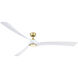 Wrap Custom Matte White 41.9 inch each Fan Blades in 84