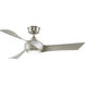 Wrap Custom 1 Light Brushed Nickel Fan Light