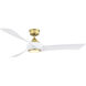 Wrap Custom LED Brushed Satin Brass Fan Light Kit