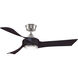 Wrap Custom 1 Light Brushed Nickel Fan Light