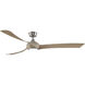 Wrap Custom 1 Light Brushed Nickel Fan Light Kit