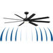 Stellar Custom Black Fan Motor, Blades Sold Separately