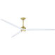 Spitfire LED Brushed Satin Brass Fan Light Kit