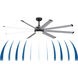 Stellar Custom Black Fan Motor, Blades Sold Separately