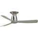 Kute 44 44 inch Brushed Nickel Ceiling Fan in 3